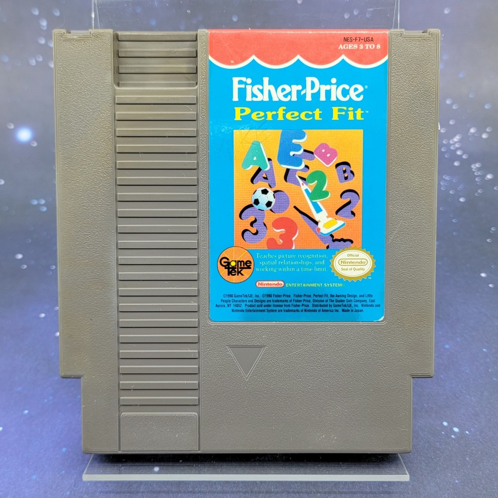 Fisher-Price Perfect Fit Nintendo NES GameTek 1990 Cartridge NES-F7-USA Game